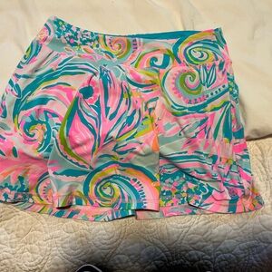 Lilly Pulitzer xs extra small skirt skirt luxletic pink blue green women’s